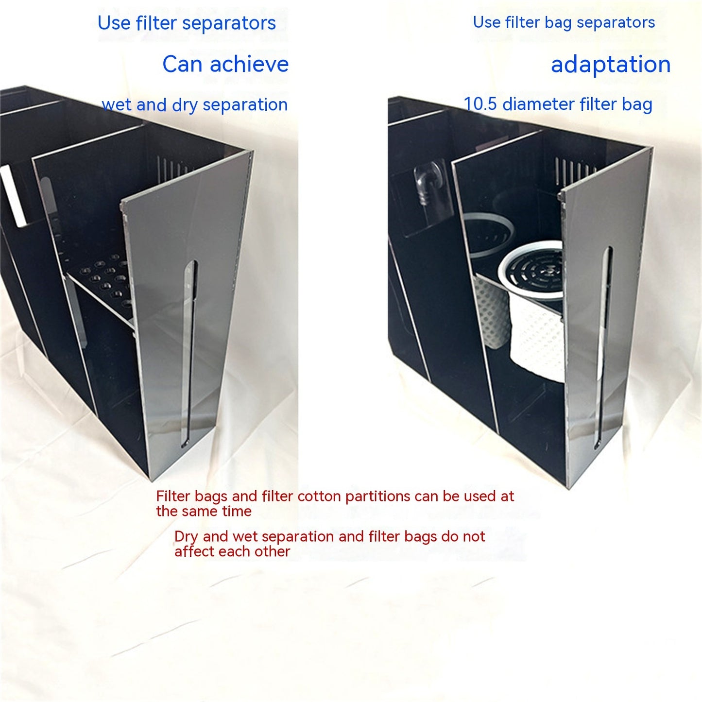 Fish Tank Back Filter Box Acrylic Side Filter Box